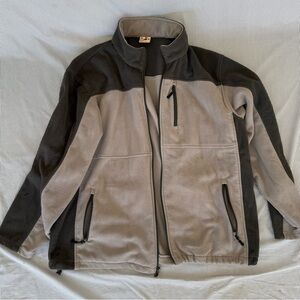 Duck Head Two-Tone Gray and Charcoal Fleece Performance Jacket